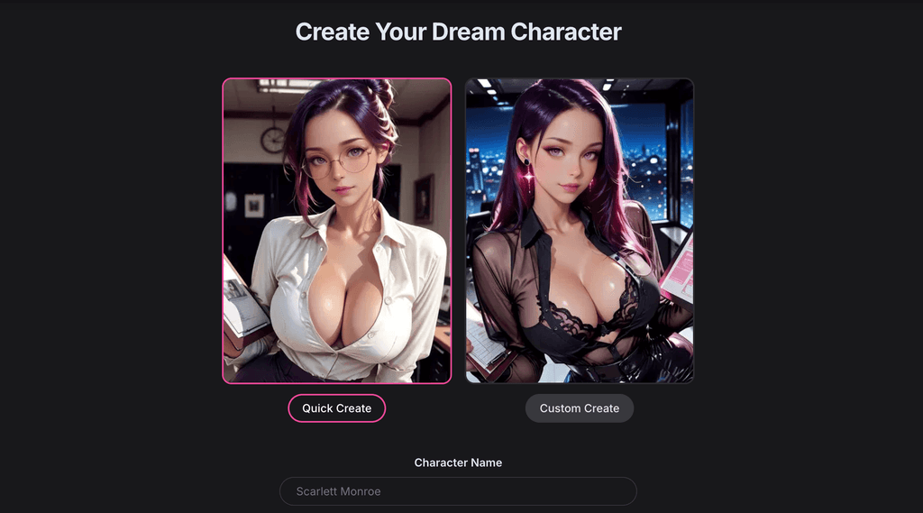 create a character on girlfriend gpt