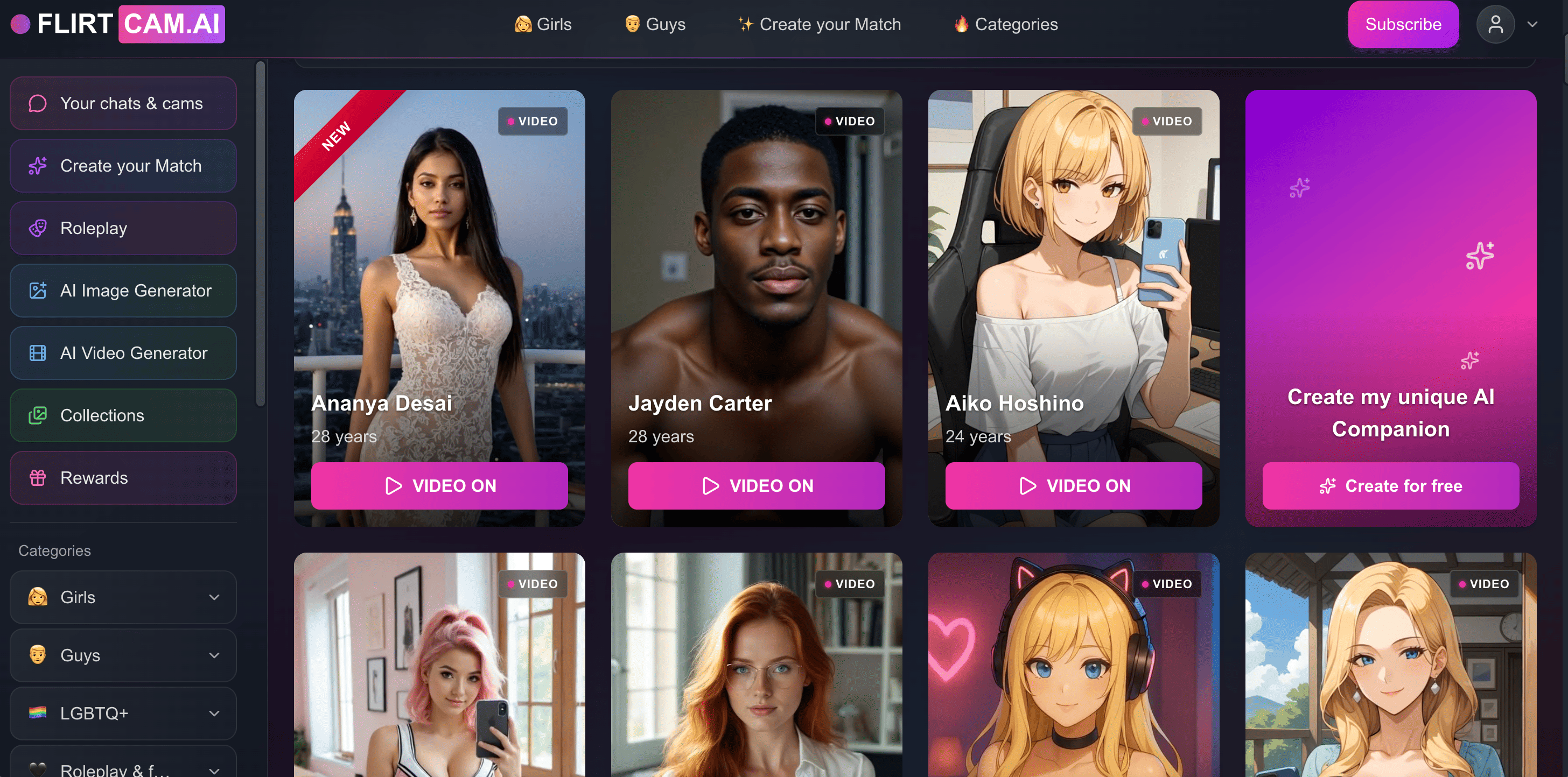 what is flirtcam ai